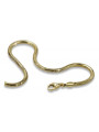 Pulsera de Serpiente en Oro Amarillo de 14k con Diamantes y Rubíes cb020y