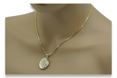 Gold Anhänger ★ zlotychlopak.pl ★ Gold Probe 585 333 niedriger Preis