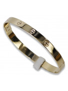 14K Yellow Gold Men's Bracelet with Unique Design cb163y