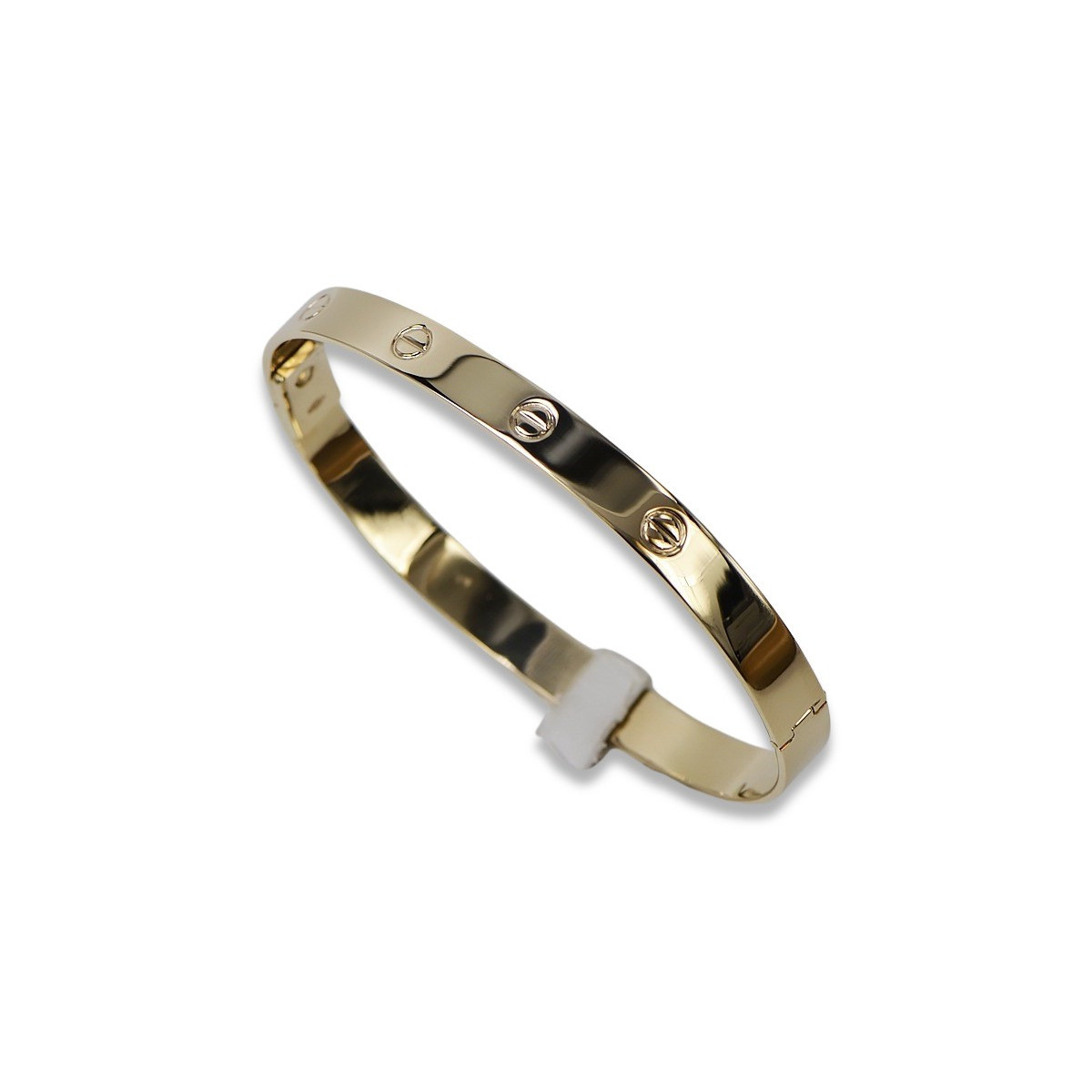 14K Yellow Gold Men's Bracelet with Unique Design cb163y