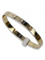 14K Yellow Gold Men's Bracelet with Unique Design cb163y