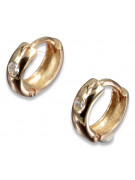 Boucles d’oreilles en or zlotychlopak.pl ★ Échantillon d’or ★ 585 333 Prix bas!