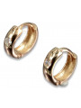 Boucles d’oreilles en or zlotychlopak.pl ★ Échantillon d’or ★ 585 333 Prix bas!