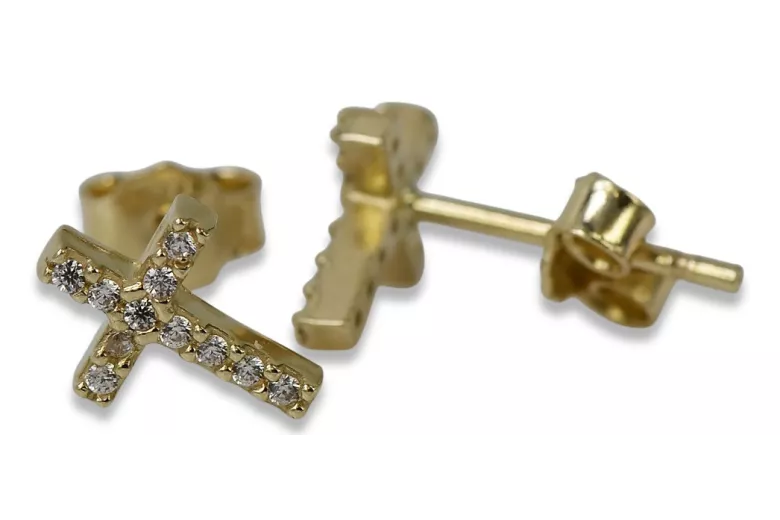 Pendientes de oro zlotychlopak.pl Muestra de ★ oro 585 333 ¡★ Precio bajo!