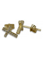 Gold Ohrringe ★ zlotychlopak.pl ★ Gold Probe 585 333 Niedriger Preis!