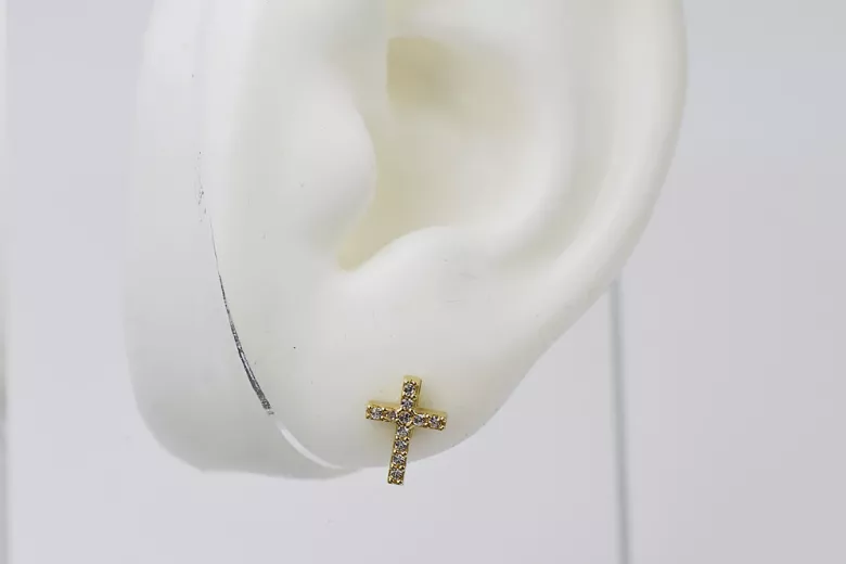 Pendientes de oro zlotychlopak.pl Muestra de ★ oro 585 333 ¡★ Precio bajo!