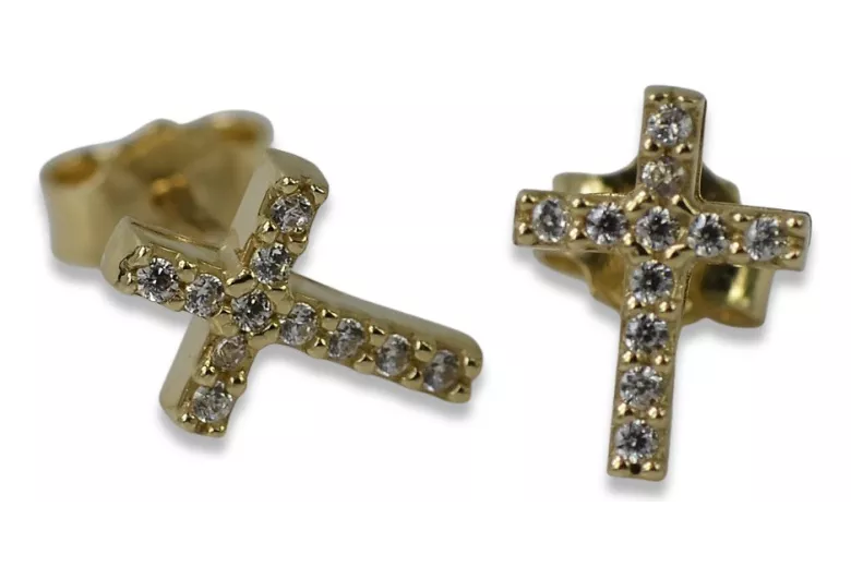 Pendientes de oro zlotychlopak.pl Muestra de ★ oro 585 333 ¡★ Precio bajo!