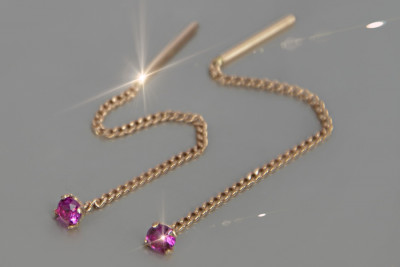 Pendientes de oro zlotychlopak.pl Muestra de ★ oro 585 333 ¡★ Precio bajo!