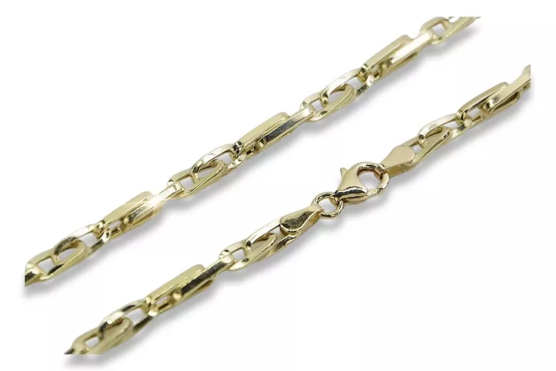 Italienisches Gelbgold Modernes Kettenglied, 14 Karat cc064y