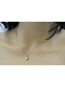 "Classic Vintage 14k Rose Gold Heart Pendant - No Stones" vpn024 vpn024