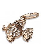 "Pendentif Poisson Vintage en Or Rose 14 Carats 585 Sans Pierres" vpn021 vpn021