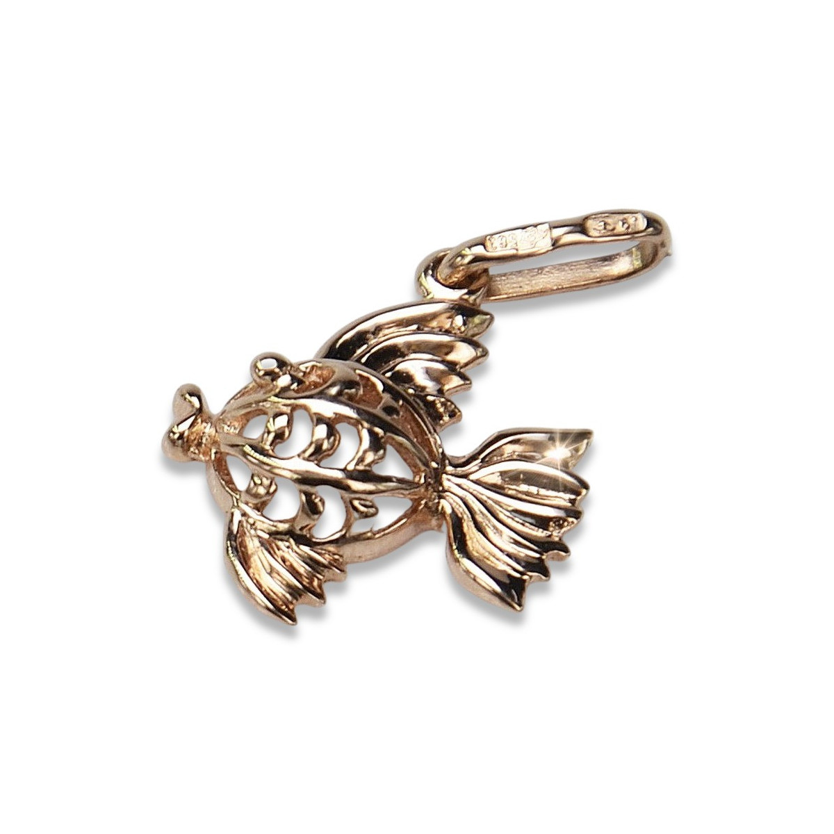 "Pendentif Poisson Vintage en Or Rose 14 Carats 585 Sans Pierres" vpn021 vpn021