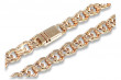 Vintage Rose 14K Gold Garibaldi Bismark Chain - 14K Rose Gold cb005r