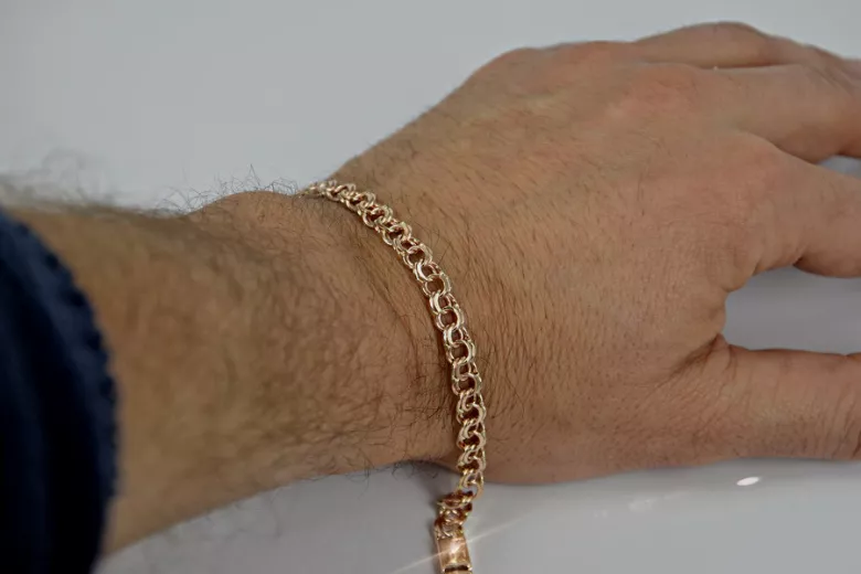 "14 Karat Roségold Vintage Garibaldi Bismark Kette" cb005r