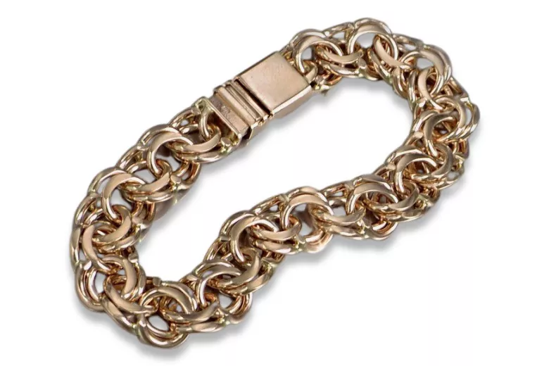 Vintage Rose 14K Gold Garibaldi Bismark Chain - 14K Rose Gold cb005r