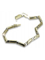 Bracelet en Or Jaune 14K avec Diamants et Rubis cb047yw