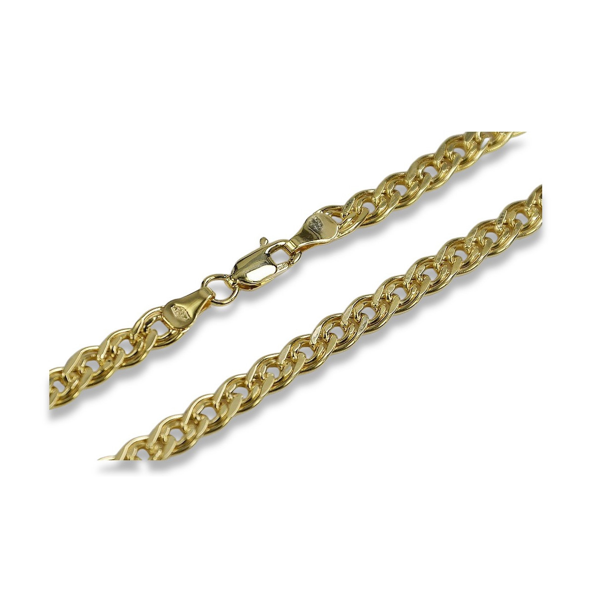 Yellow rose gold bracelet ★ russiangold.com ★ Gold 585 333 Low price