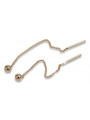 Boucles d’oreilles en or zlotychlopak.pl ★ Échantillon d’or ★ 585 333 Prix bas!