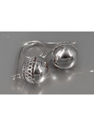 Boucles d'oreilles vintage en argent sterling 925, Pas de pierre ven122s