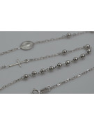 "Dolce Gabbana Italian 14K White Gold Rosary Chain Necklace" rcc002w