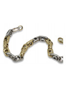 Bracelet en Or Jaune 14K, Pierres Précieuses Multicolores cb024yw