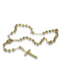 Yellow rose gold rosary chain ★ russiangold.com ★ Gold 585 333 Low price