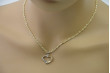 Gold Heart Pendant & Chain Necklace - 14k Linka 585 Gems cpn013ywL&cc074y