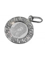 "Pendentif Icône Médaille de Marie en Or Blanc 14 carats 585" pm007w pm007w