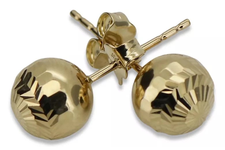 Gold earrings ★ russiangold.com ★ Gold sample 585 333 Low price!