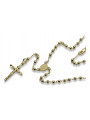 14K Yellow Gold Italian Rosary Chain - 45cm rcc008y