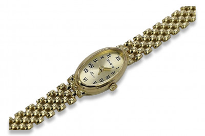 Reloj de dama Geneve de oro amarillo de 14 quilates lw088y