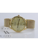 Goldene Herrenuhr Geneve ★ zlotychlopak.pl ★ Gold Reinheit 585 333 Niedriger Preis!