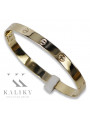 14K Yellow Gold Men's Bracelet with Unique Design cb163y