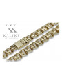 Neu! Gelbgold Garibaldi Bismark Kette 14 Karat cc049y