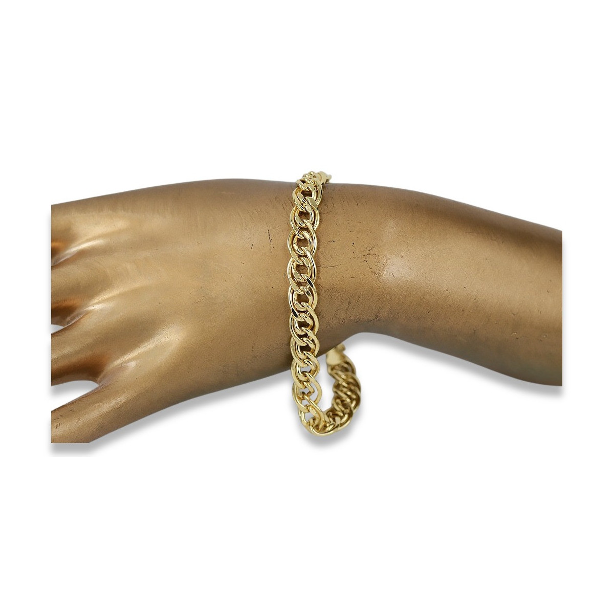 Bracelet en or jaune 14k Monaliza creux cb002y