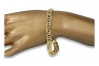 Bracelet en or jaune 14k Monaliza creux cb002y