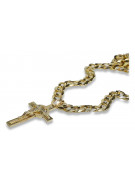 Golden Radiance Catholic Cross Necklace ctc096y&cc099y