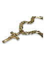 Golden Radiance Catholic Cross Necklace ctc096y&cc099y