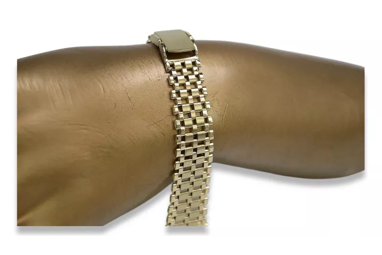 Yellow rose gold watch bracelet ★ russiangold.com ★ Gold 585 333 Low price