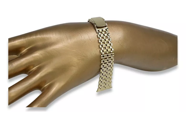 Yellow rose gold watch bracelet ★ russiangold.com ★ Gold 585 333 Low price