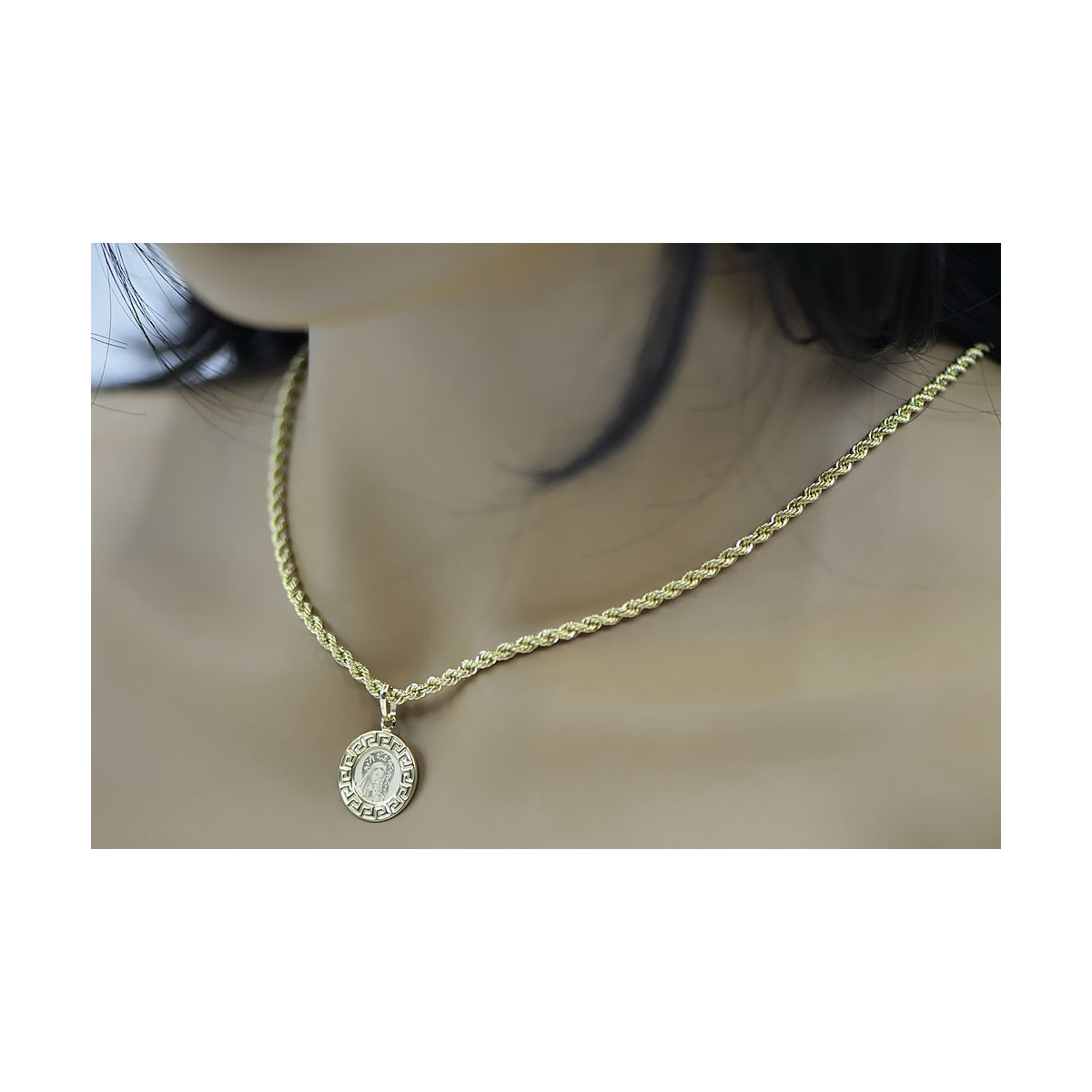 Divine Grace 14k Gold Pendant & Chain pm007y&cc019y