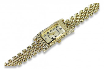 Reloj de dama Geneve de oro amarillo de 14 quilates lw062y