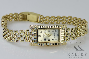 14k żółte złoto Lady Geneve zegarek lw062y