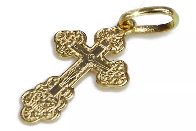 Croix ★ orthodoxe d’or russiangold.com ★ or 585 333 Prix bas