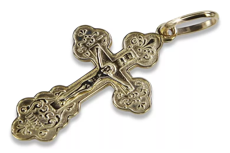 Croix ★ orthodoxe d’or russiangold.com ★ or 585 333 Prix bas