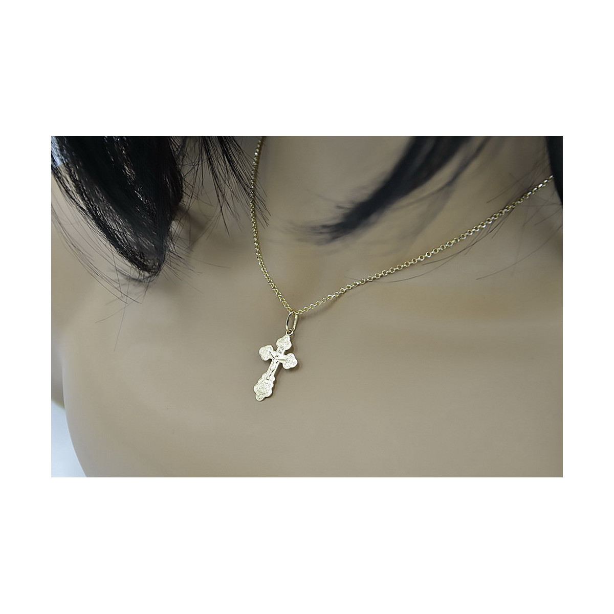 Gold Orthodox Cross ★ russiangold.com ★ Gold 585 333 Low price