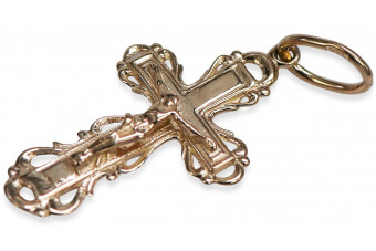 Gold Orthodox Cross ★ russiangold.com ★ Gold 585 333 Low price
