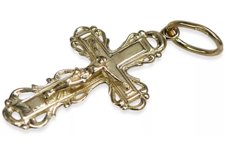 Gold Orthodox Cross ★ russiangold.com ★ Gold 585 333 Low price