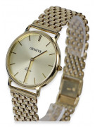 Goldene Herrenuhr Geneve ★ zlotychlopak.pl ★ Gold Reinheit 585 333 Niedriger Preis!