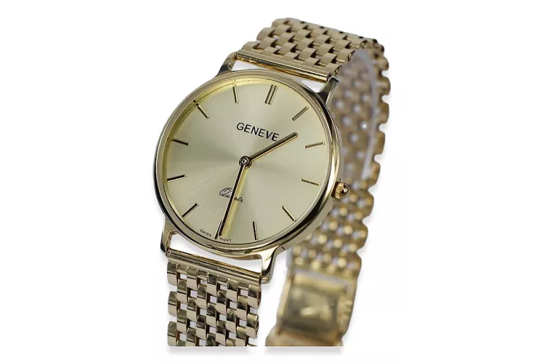 Montre homme en or Genève ★ zlotychlopak.pl ★ Pureté de l’or 585 333 Prix bas!